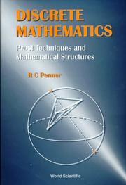 Cover of: Discrete Mathematics: Proof Techniques and Mathematical Structures