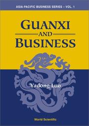 Cover of: Guanxi and Business (Asia-Pacific Business Series)