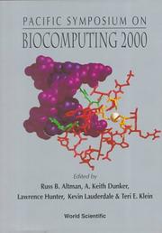 Cover of: Pacific Symposium on Biocomputing 2000 by 