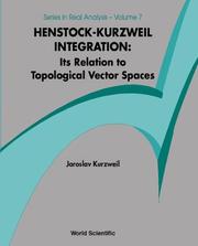 Cover of: Henstock-Kurzweil Integration | Jaroslav Kurzweil