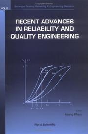 Cover of: Recent Advances in Reliability and Quality Engineering (Series on Quality, Reliability & Engineering Statistics, V. 2) by Hoang Pham