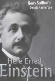 Cover of: Here erred Einstein by Hans H. Sallhofer