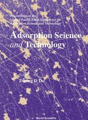 Cover of: Adsorption science and technology: proceedings of the Second Pacific Basin Conference on Adsorption Science and Technology : Brisbane, Australia, 14-18 May 2000