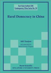 Cover of: Rural Democracy in China (East Asian Institute Contemporary China, 24)