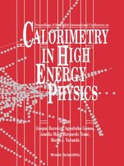 Cover of: Proceedings of the Eighth International Conference on Calorimetry in High Energy Physics: Lisbon, Portugal, 13-19 June 1999