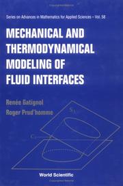 Cover of: Mechanic and Thermodynamic Modeling of Fluid Interfaces
