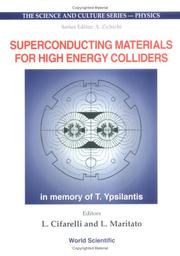 Cover of: Superconducting Materials for High Energy Colliders  by Italy) Infn Eloisatron Project Workshop 1999 (Erice, Thomas Ypsilantis