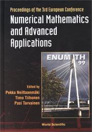 Cover of: Numerical mathematics and advanced applications: proceedings of the 3rd European conference