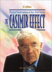 Cover of: The Casimir effect by K. A. Milton