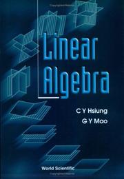 Cover of: Linear Algebra