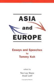 Cover of: Asia and Europe: essays and speeches