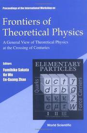 Cover of: Frontiers of Theoretical Physics by 