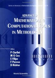 Cover of: Advanced Mathematical and Computational Tools in Metrology V (Series on Advances in Mathematics for Applied Sciences)