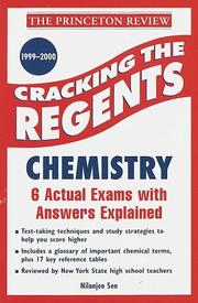 Cover of: Cracking the Regents: Chemistry, 1999-2000 Edition (Princeton Review Series)