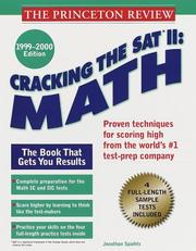 Cover of: Cracking the SAT II: Math, 1999-2000 Edition (Annual)