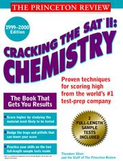 Cover of: Cracking the SAT II, Chemistry (SAT II Guides)
