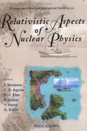 Cover of: Relativistic Aspects of Nuclear Physics