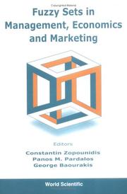 Cover of: Fuzzy Sets in Management, Economy & Marketing