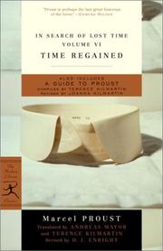 Cover of: Time Regained: In Search of Lost Time, Vol. VI (Modern Library Classics)