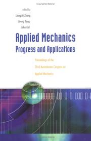 Cover of: Applied Mechanics: Progress and Applications (Recent Advances in Computational Chemistry) (Recent Advances in Computational Chemistry)