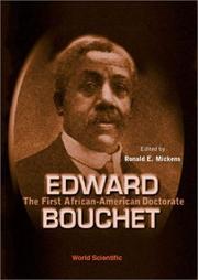 Cover of: Edward Bouchet: the first African-American doctorate