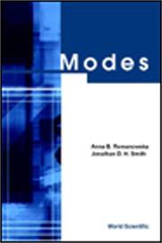 Modes by A. B. Romanowska, Anna B. Romanowska, Jonathan D. H. Smith