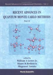 Cover of: Recent Advences in Quantum Monte Carlo Methods Part 2 (Recent Advances in Computational Chemistry) by 