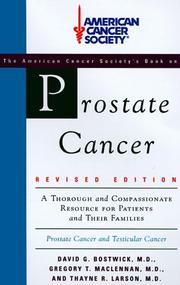 Cover of: Prostate cancer by David G. Bostwick