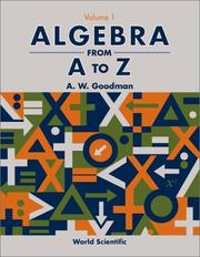 Cover of: Algebra from A to Z, Volume 2