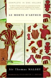 Cover of: Le morte d'Arthur by Thomas Malory