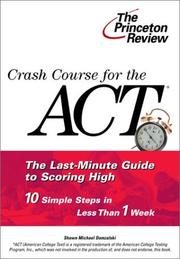 Cover of: Crash Course for the ACT by Shawn Michael Domzalski
