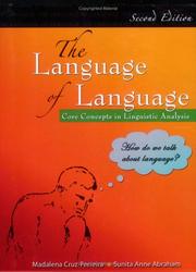 Cover of: The Language of Language: Core Concepts in Linguistic Analysis