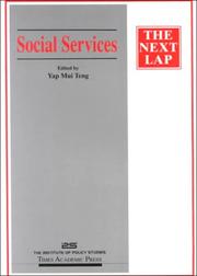 Cover of: Social services: the next lap