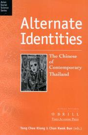 Cover of: Alternate Identities: The Chinese in Contemporary Thailand (Asian Social Science Series, Vol. 1)
