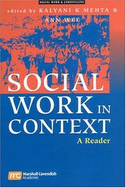 Social work in context by Kalyani Mehta, Ann Wee