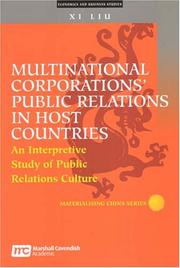 Cover of: Multinational Corporations' Public Relations in China: An Interpretive Study of Public Relations Culture (Materialising China Series Economics & Business Studies)