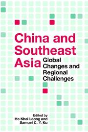 Cover of: China And Southeast Asia: Global Changes And Regional Challenges