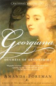 Cover of: Georgiana, Duchess of Devonshire by Amanda Foreman