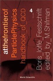 Cover of: At the Frontier of Particle Physics by M. Shifman