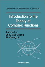 Cover of: Introduction to the theory of complex functions