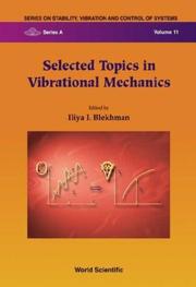 Cover of: Selected topics in vibrational mechanics | 