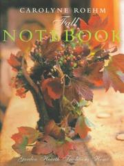 Cover of: Carolyne Roehm's Fall Notebook