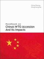 Cover of: Handbook on China
