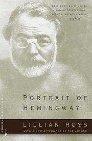 Cover of: Portrait of Hemingway by Lillian Ross