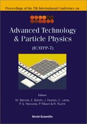 Cover of: Advanced Technology and Particle Physics by M. Barone