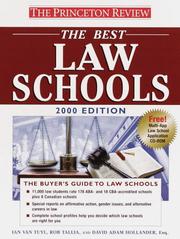 Cover of: Princeton Review: Best Law Schools, 2000 Edition (Best Law Schools, 2000)