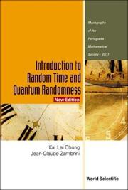 Cover of: Introduction to random time and quantum randomness by Kai Lai Chung, Jean-Claude Zambrini.