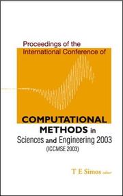 Cover of: Computational Methods in Sciences and Engineering 2003 | T. E. Simos