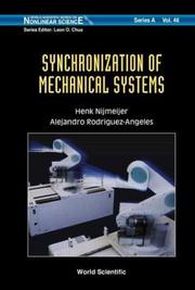 Cover of: Synchronization of Mechanical Systems (Nonlinear Science, 46)