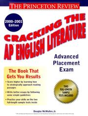 Cover of: Cracking the AP English Literature, 2000-2001 Edition (Cracking the Ap English Literature Exam) by Princeton Review, Princeton Review